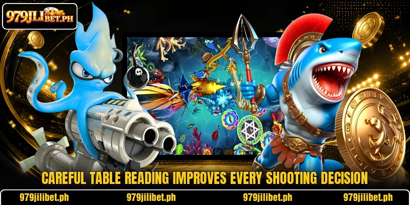 Careful table reading improves every shooting decision Careful table reading improves every shooting decision