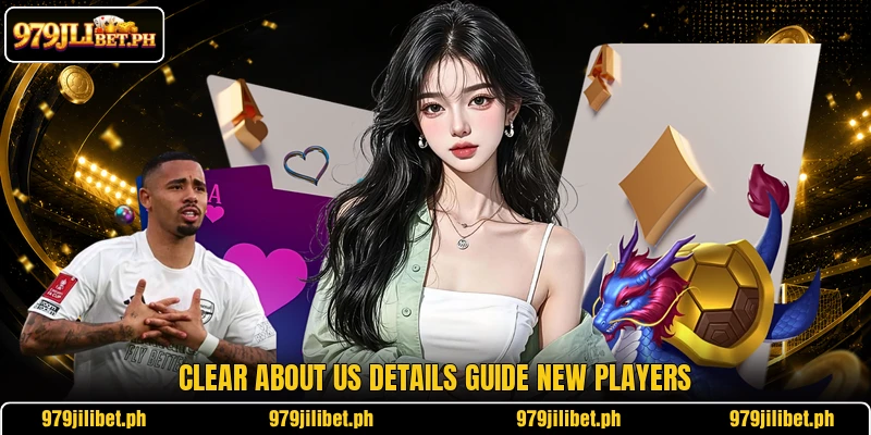 Clear about us details guide new players