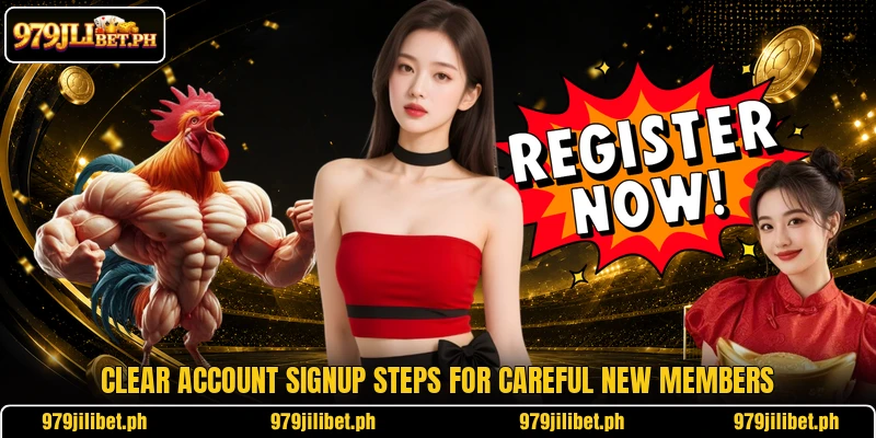 Clear account signup steps for careful new members