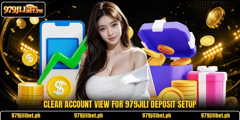 Clear account view for 979JILI deposit setup
