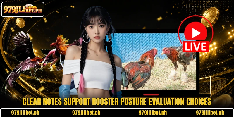 Clear notes support rooster posture evaluation choices