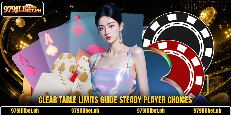 Clear table limits guide steady player choices Clear table limits guide steady player choices