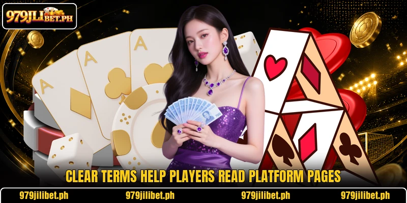Clear terms help players read platform pages