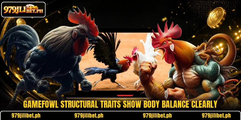 Gamefowl structural traits show body balance clearly