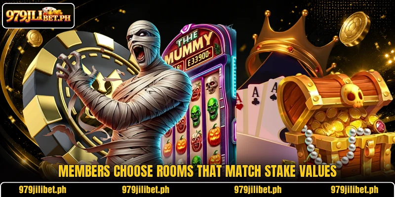 Members choose rooms that match stake values
