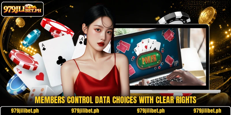 Members control data choices with clear rights