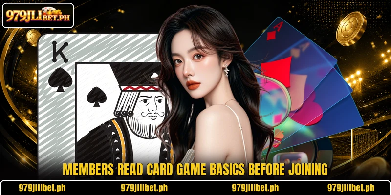 Members read card game basics before joining