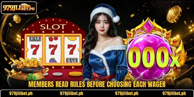 Members read rules before choosing each wager Members read rules before choosing each wager
