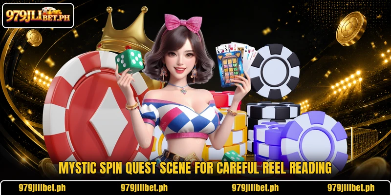 Mystic Spin Quest scene for careful reel reading