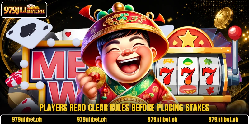 Players read clear rules before placing stakes