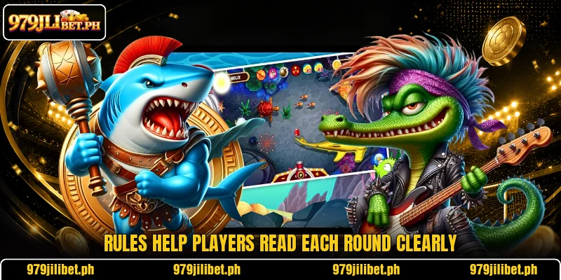 Rules help players read each round clearly