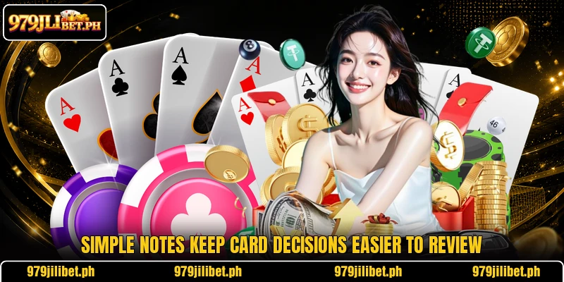 Simple notes keep card decisions easier to review Simple notes keep card decisions easier to review