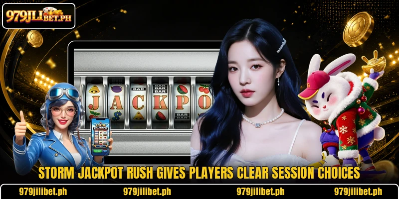 Storm Jackpot Rush gives players clear session choices